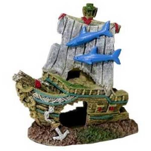Picture of Blue Ribbon Pet Products 030894 4 in. Exotic Environments Wonders Iii Ships Bow - Small