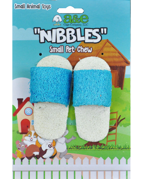 Picture of A&E Cage 644149 Nibblers Loofah Sandals Toy - Small