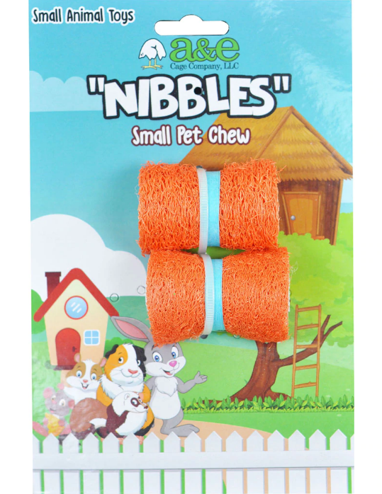 Picture of A&E Cage 644154 Nibblers Loofah Sushi Roll Chew Small