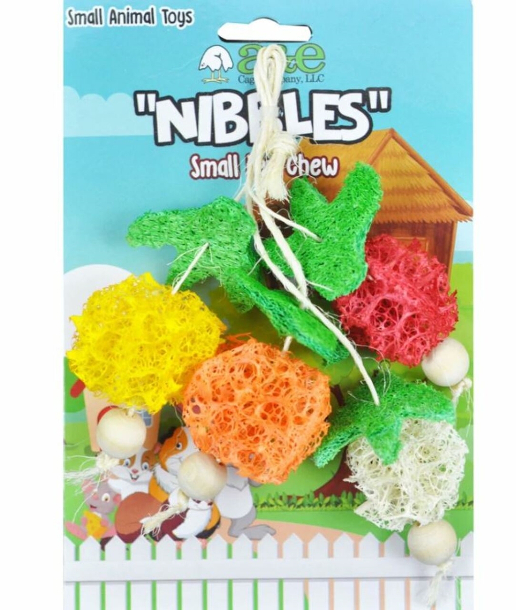 Picture of A&E Cage 644167 Nibbles Loofah Bunch of Fruits for Small Animal Toy - Small