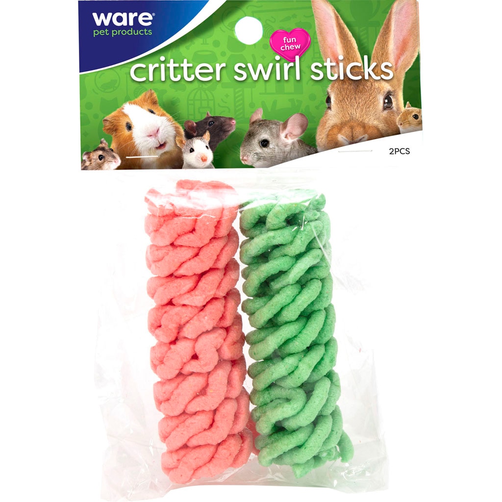 Picture of Ware Manufacturing 911484 Critter Swirl Rice Chews Sticks for Small Pets, 2 Piece