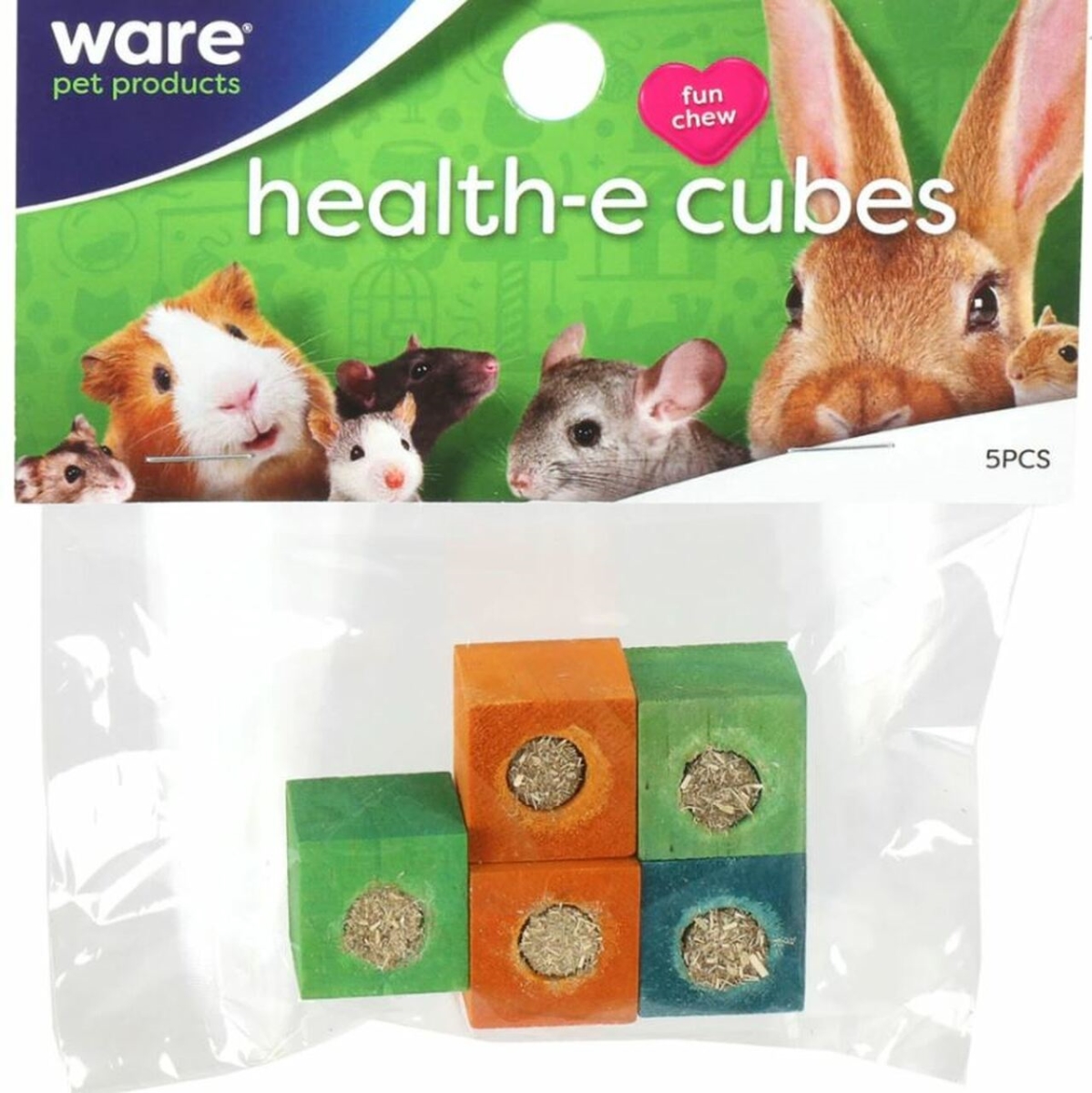 Picture of Countrymax 911488 Ware Health E-Cubes Small Animal Chew Toy&#44; Pack of 5