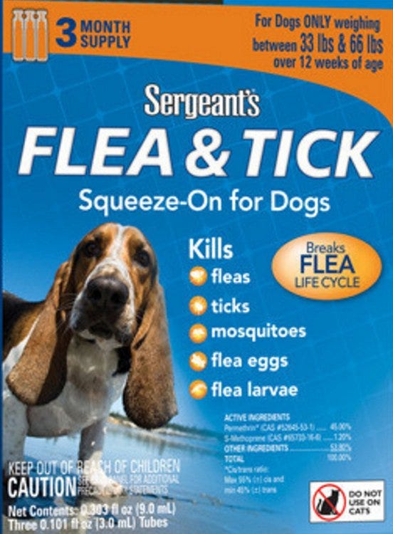 Picture of Sergeants 484257 33 to 66 lbs Guard Flea & Tick Treatment Squeeze On for Dog - 3 Count