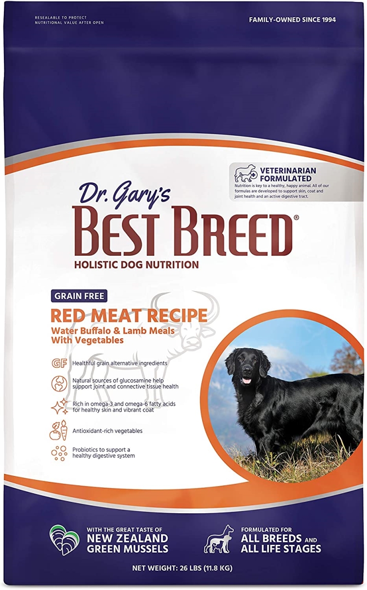 Picture of Best Breed 531244 26 lbs Grain Red Meat with Buffalo & Lamp Dog Food