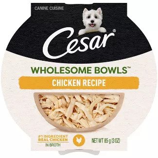 Picture of Mars Pet Care 798629 3 oz Cesar Wholesome Bowls Wet Dog Food with Chicken