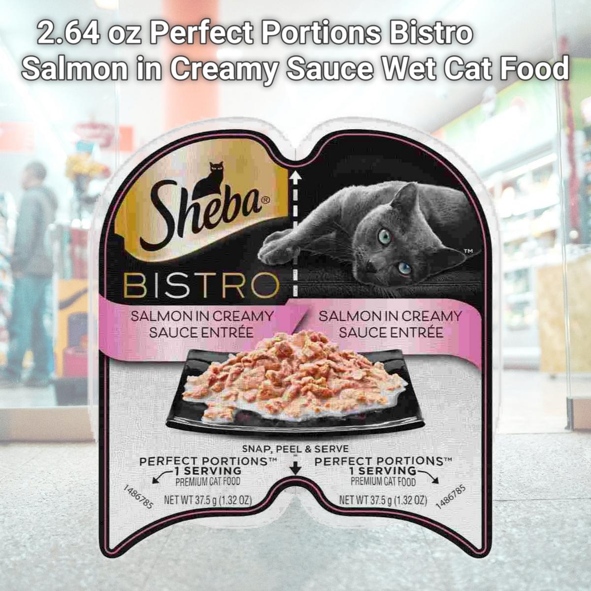 Picture of Mars Pet Care 798633 2.64 oz Perfect Portions Bistro Salmon in Creamy Sauce Wet Cat Food