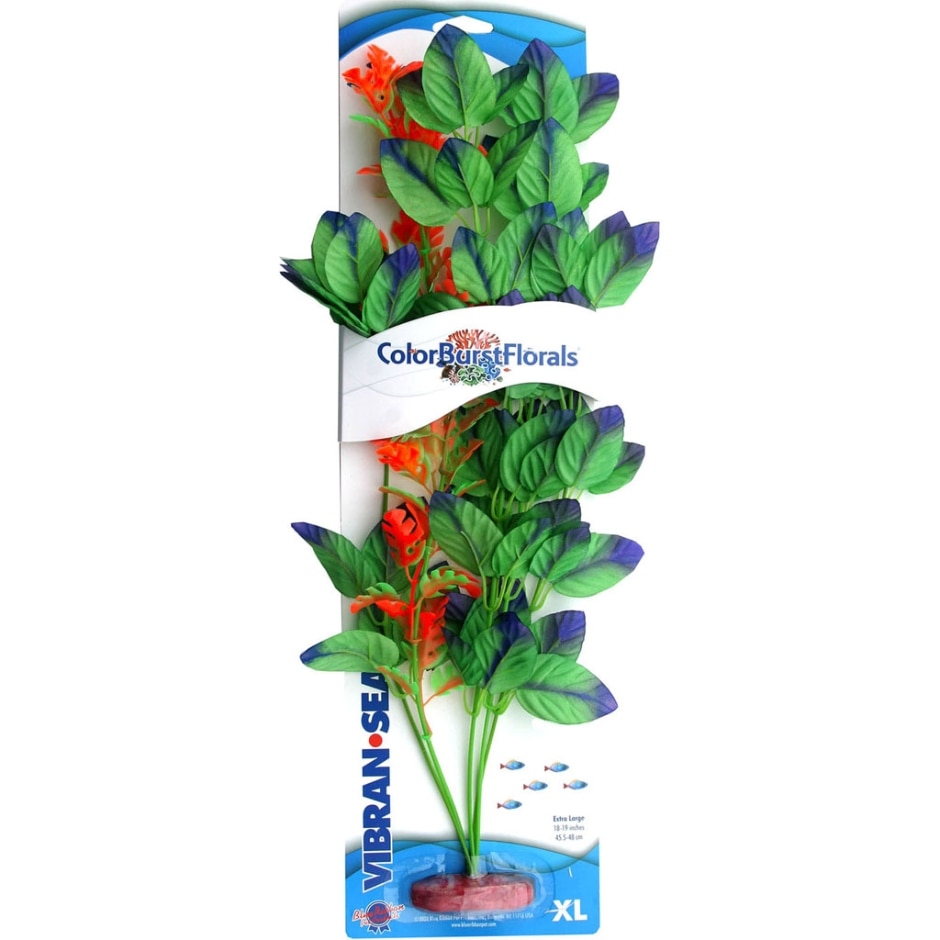 Picture of Blue Ribbon 030113 Colorburst Florals Melon Leaf Silk Style Plant - Green - Large