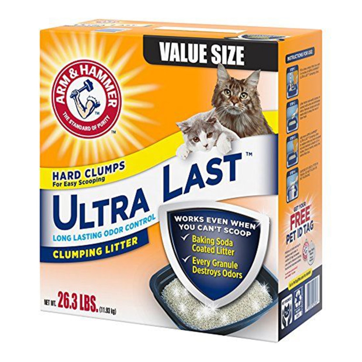 Picture of Arm & Hammer 718036 29 lbs Ultra-Last Clumping Litter