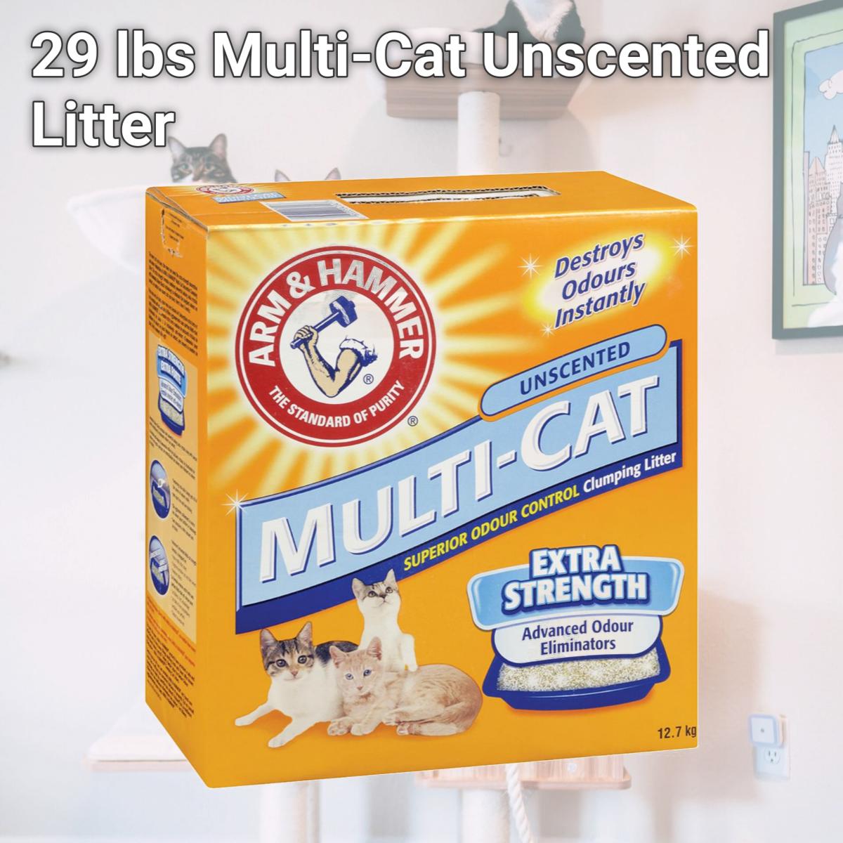 Picture of Arm & Hammer 718034 29 lbs Multi-Cat Unscented Litter