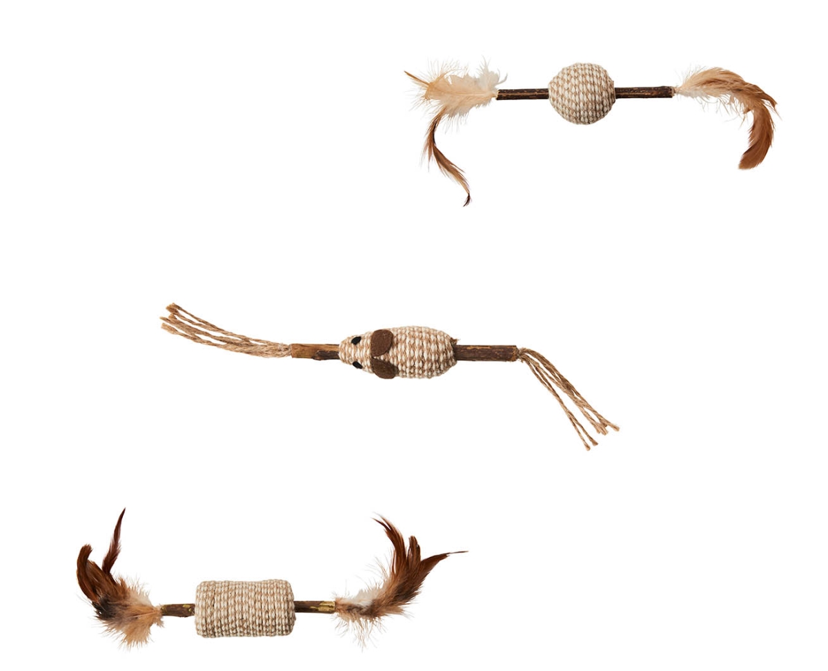 Picture of Ethical Products 77481 Spot Natural Silver Vine Cord & Stik Cat Toy&#44; Assorted Color