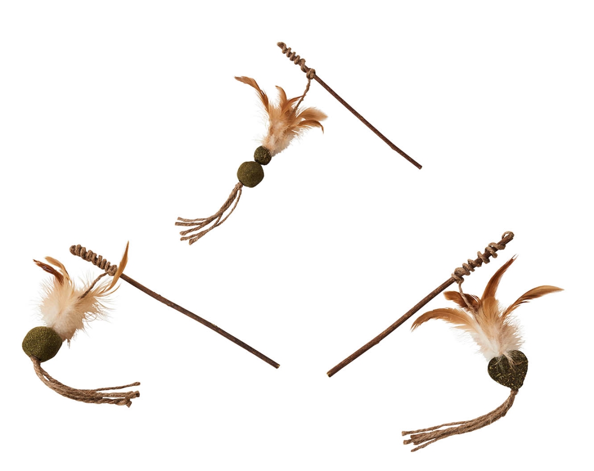 Picture of Ethical Products 77483 Spot Natural Silver Vine Teaser Wand Cat Toy, Assorted Color