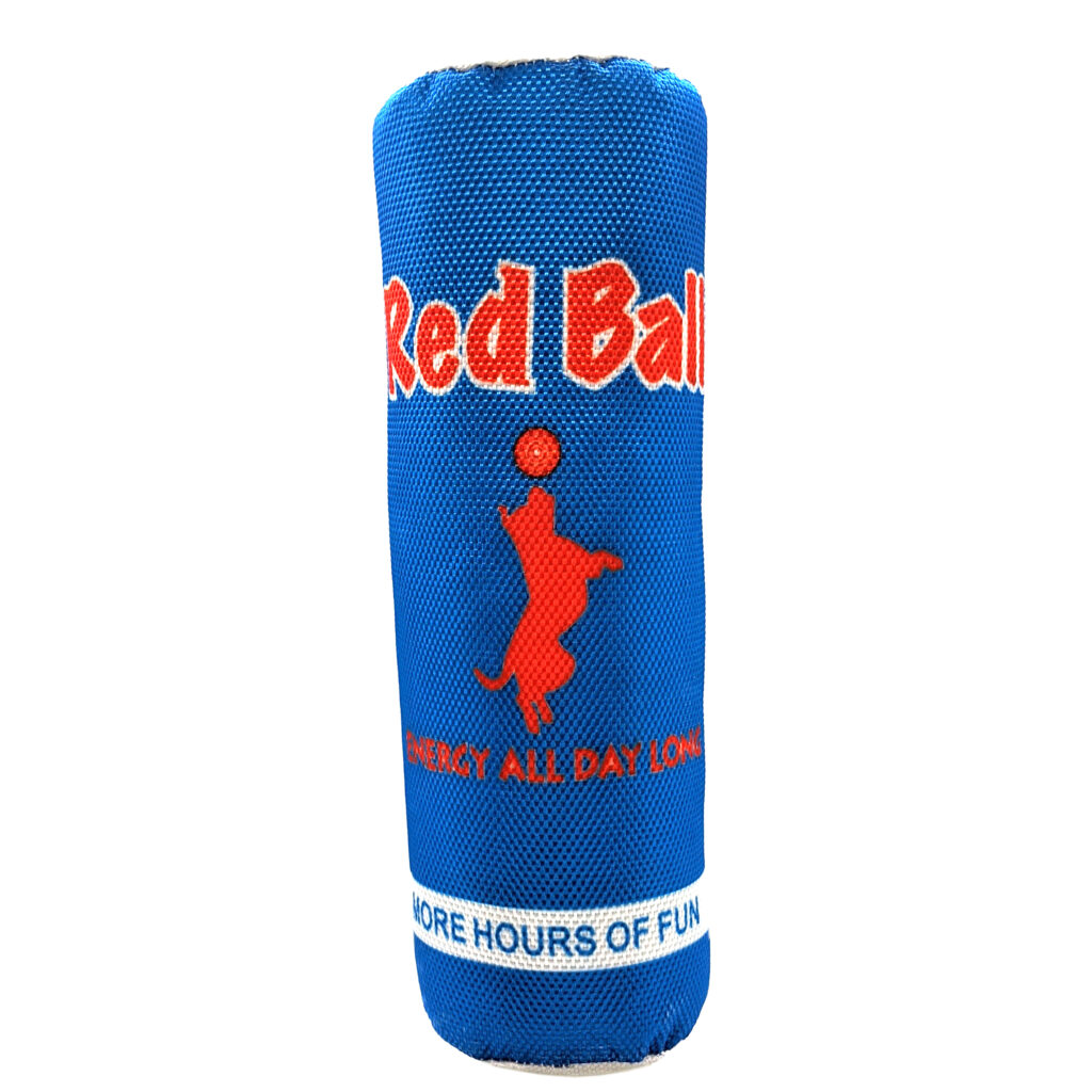 Picture of Ethical Products 77493 9.5 in. Fun Drink Red Ball Plush Dog Toy