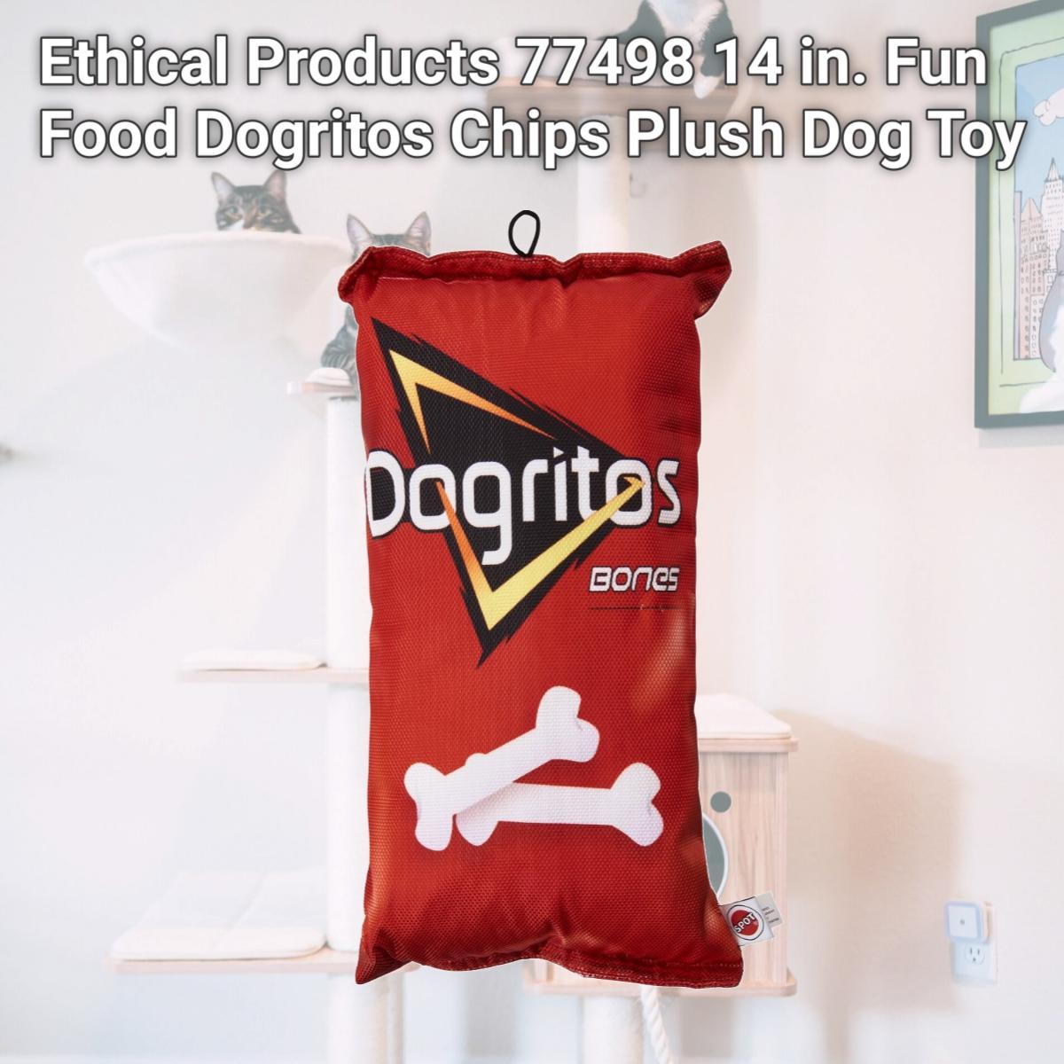 Picture of Ethical Products 77498 14 in. Fun Food Dogritos Chips Plush Dog Toy