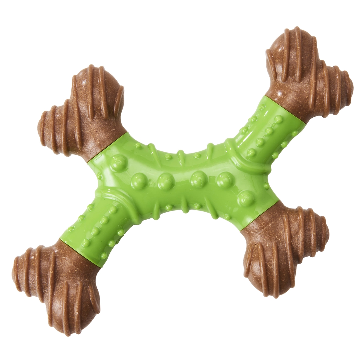 Picture of Ethical Products 77508 8 in. Bambone Apple Dental X-Bone Pet Toy