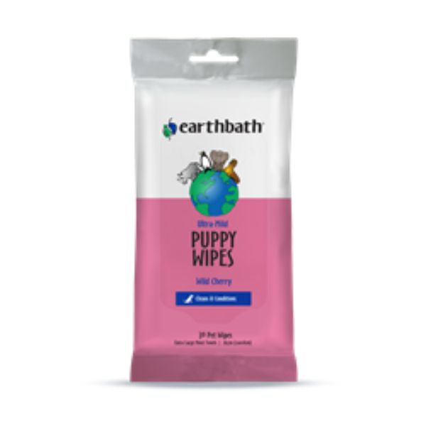 Picture of Earthbath 026035 Earthbath Mild Puppy Wipes - 30 Count
