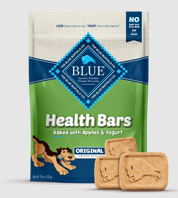 Picture of Blue Buffalo 597107 56 oz Baked with Apples & Yogurt Health Bar for Dogs&#44; Pack of 3