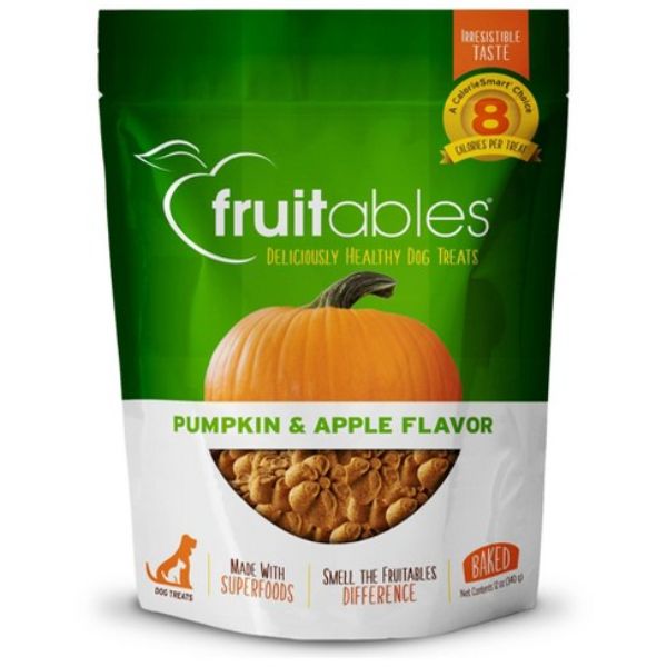 Picture of Fruitables 953097 12 oz Baked Pumpkin & Apple Flavor Healthy Low Calorie Dog Treats