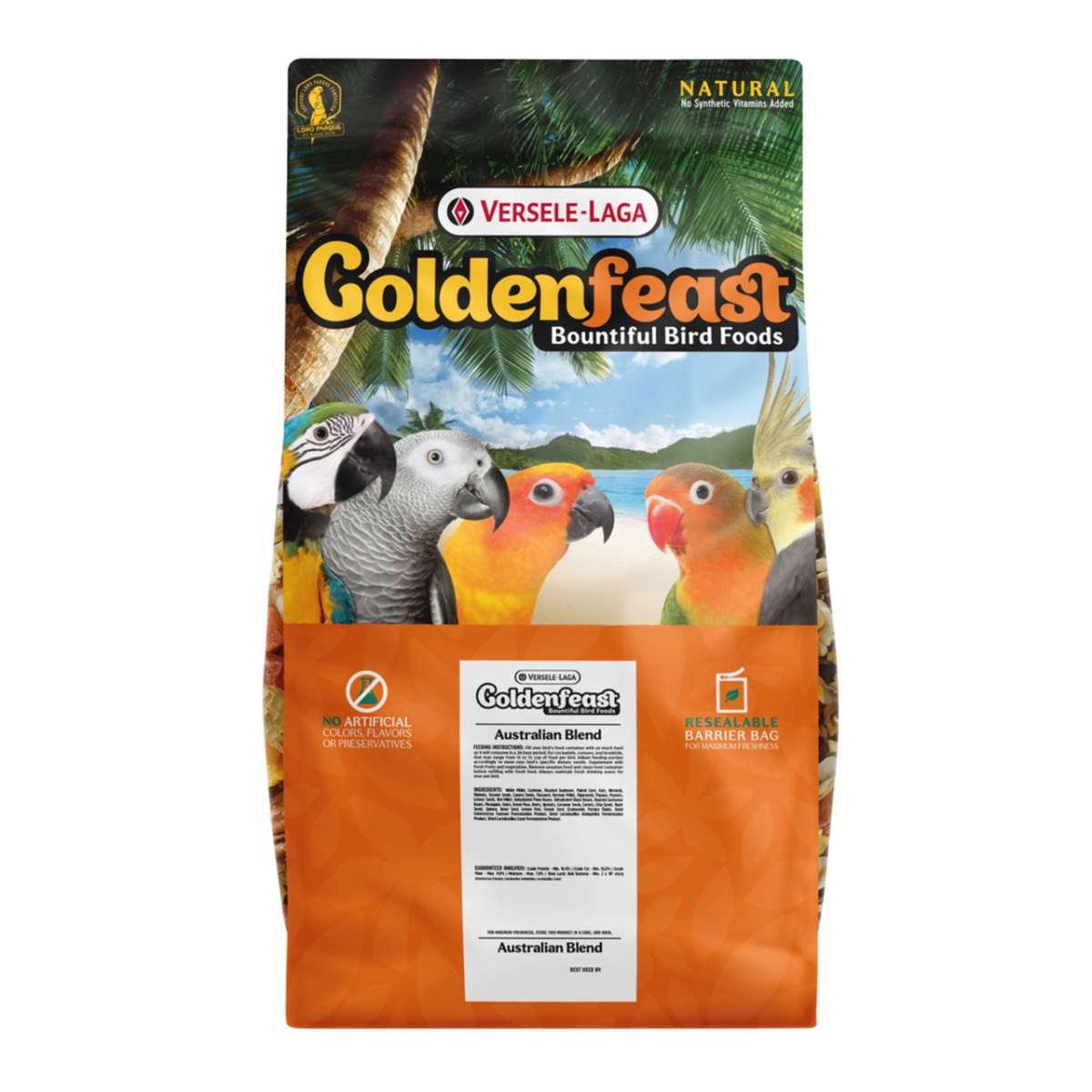 Picture of Higgins Group 466845 17.5 lbs Goldenfeast Australian Blend for Concure & Cockatiel