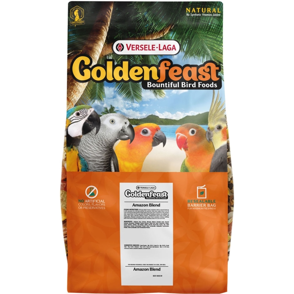 Picture of Higgins Group 466853 17.5 lbs Goldenfeast Amazon Blend for Parrot & Macaw