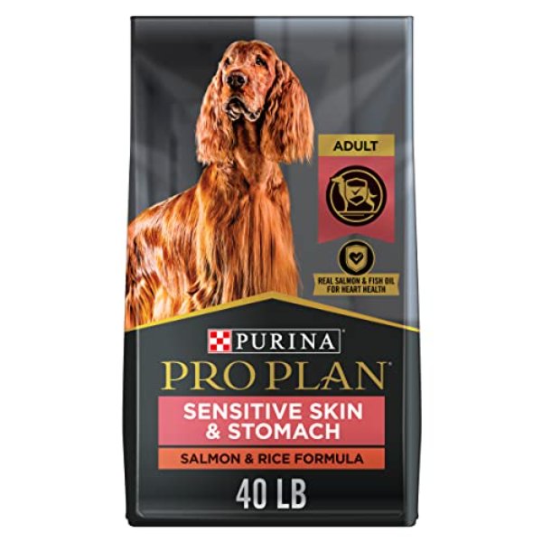 Picture of Nestle Purina Petcare 382006 40 lbs Purina Pro Plan High Protein Adult Sensitive Skin & Stomach Salmon & Rice Dry Dog Food
