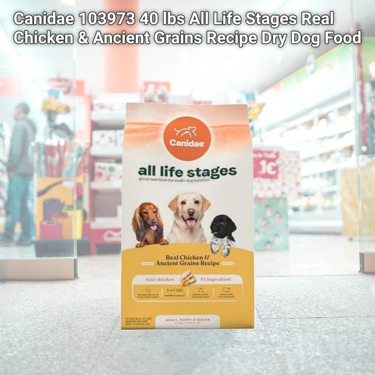 Picture of Canidae 103973 40 lbs All Life Stages Real Chicken & Ancient Grains Recipe Dry Dog Food