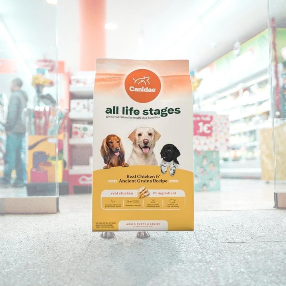 Picture of Canidae 103973 40 lbs All Life Stages Real Chicken & Ancient Grains Recipe Dry Dog Food