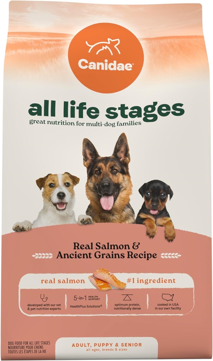 Picture of Canidae 103979 27 lbs All Life Stages Premium Salmon & Ancient Grains Recipe Dog Food