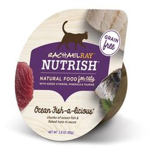 Picture of JM Smuckers 790108 2.8 oz Rachael Ray Nutrish Natural Grain Free Ocean Fish-a-Licious Wet Cat Food - 12 Count