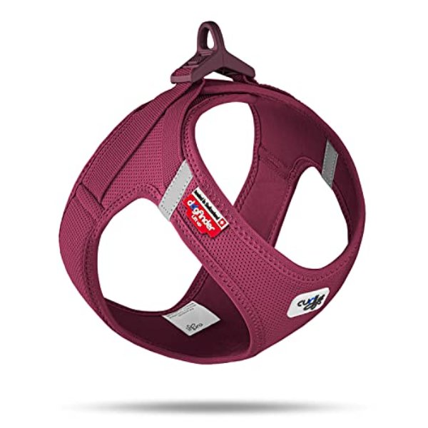 Picture of Curli AG 640100 Clasp Vest Air-Mesh Dog Harness&#44; Ruby - 2XS