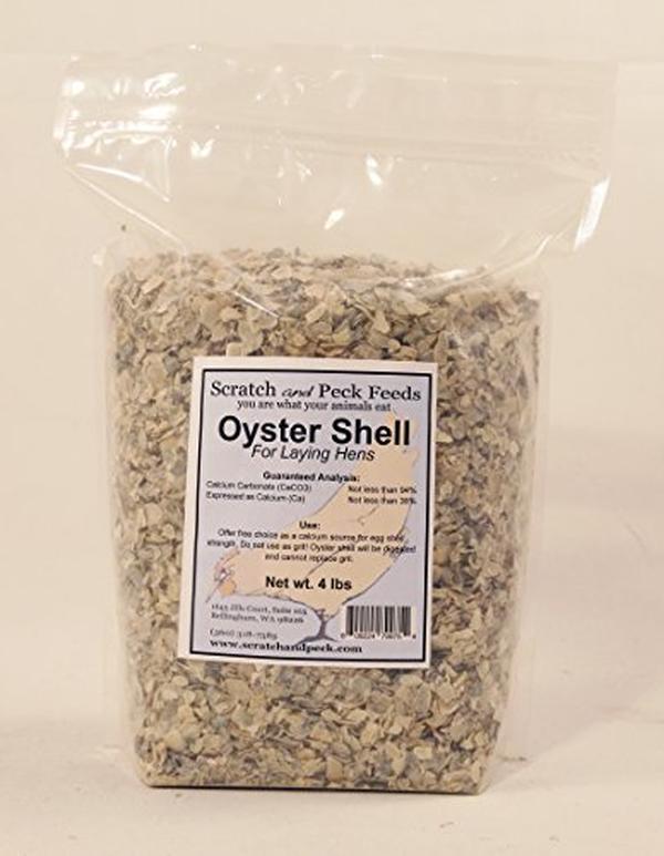 Picture of Scratch & Peck Feeds 092019 4 lbs Crushed Oyster Shell Chicken Feed - 6 Count