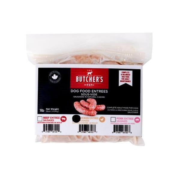 Picture of The Butchers Pup 100820 1 lbs Frozen Chicken Sausages Sous Vide Dog Food - 6 Count
