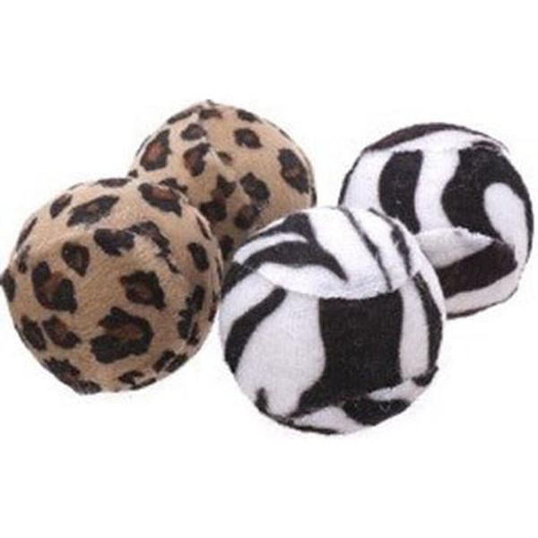 Picture of Ware Manufacturing 911529 Fun Fur Ball Cat Toy - Pack of 4