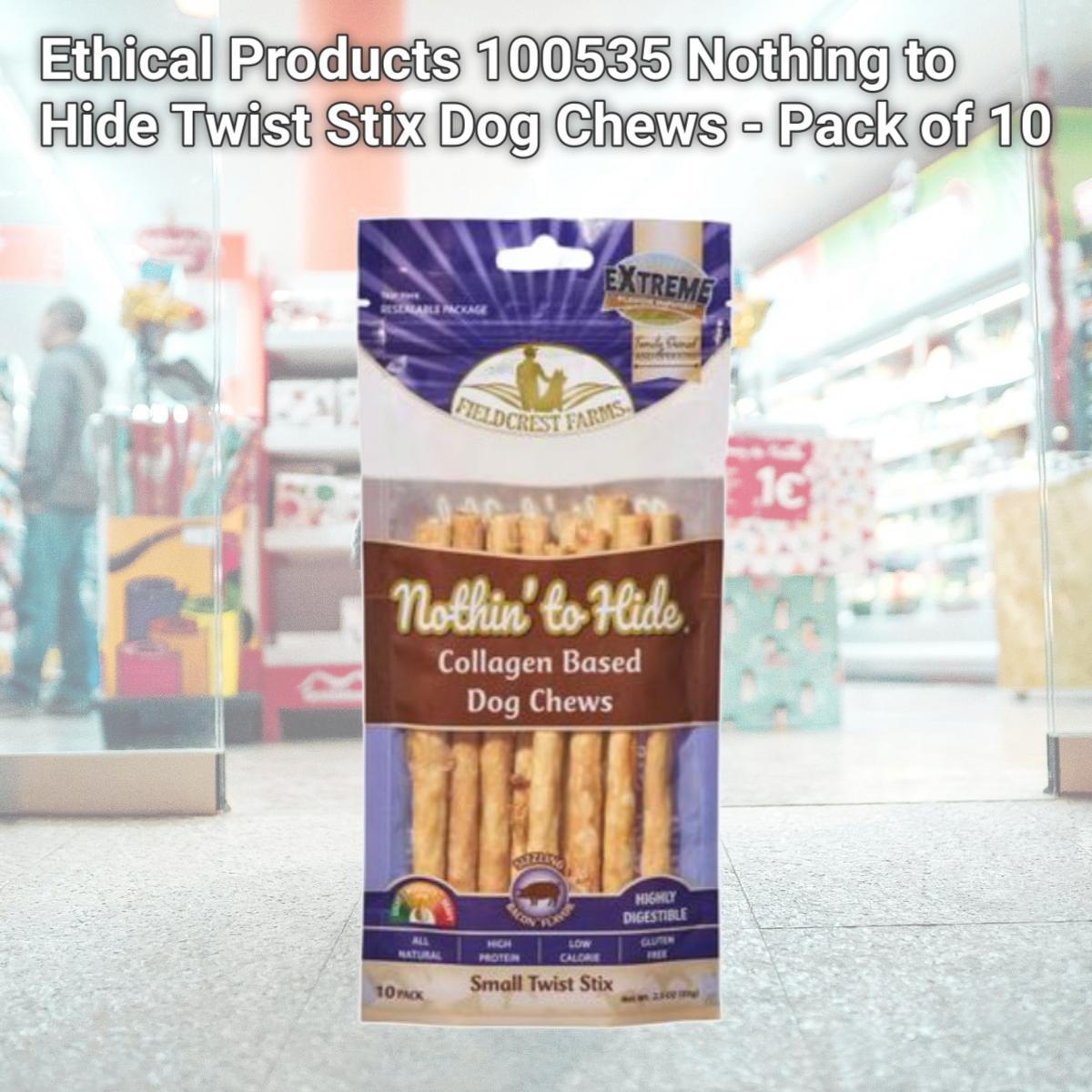 Picture of Ethical Products 100535 Nothing to Hide Twist Stix Dog Chews - Pack of 10
