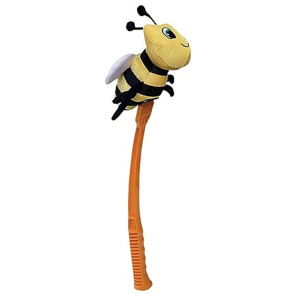 Picture of Flingerz 500142 Pet Funki Honeybee with Launcher Plush Dog Toy
