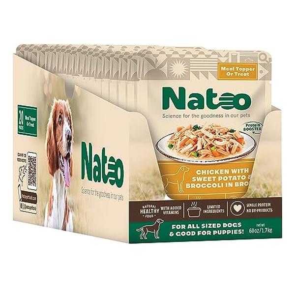 Picture of Premier Pet USA 850147 3 oz Natoo Chicken&#44; Sweet Potato & Broccoli Picky Eaters & Dog Treat - 20 Count