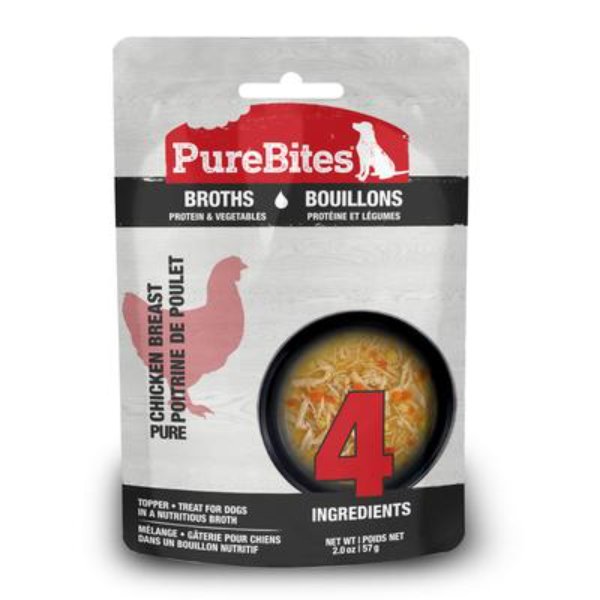 Picture of Pure Treats 789173 2 oz Chicken & Vegetables Broths Dog Treat - 18 Count
