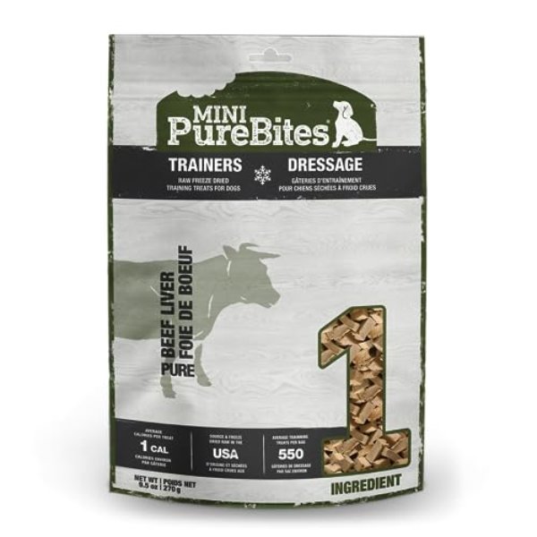 Picture of Pure Treats 101066 9.5 oz Mini Freeze Dried Beef Dog Treat - 12 Count