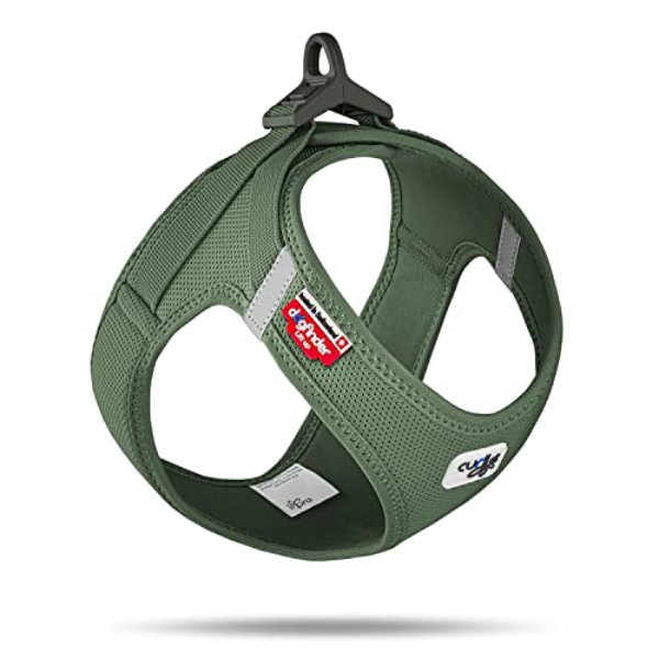Picture of Curli AG 640128 Clasp Vest Air-Mesh Dog Harness&#44; Moss - 2XS