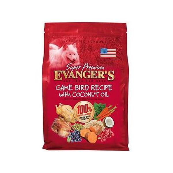 Picture of Nutripack 777214 4.4 lbs Evangers Super Premium Game Bird Recipe with Coconut Oil Dry Dog Food