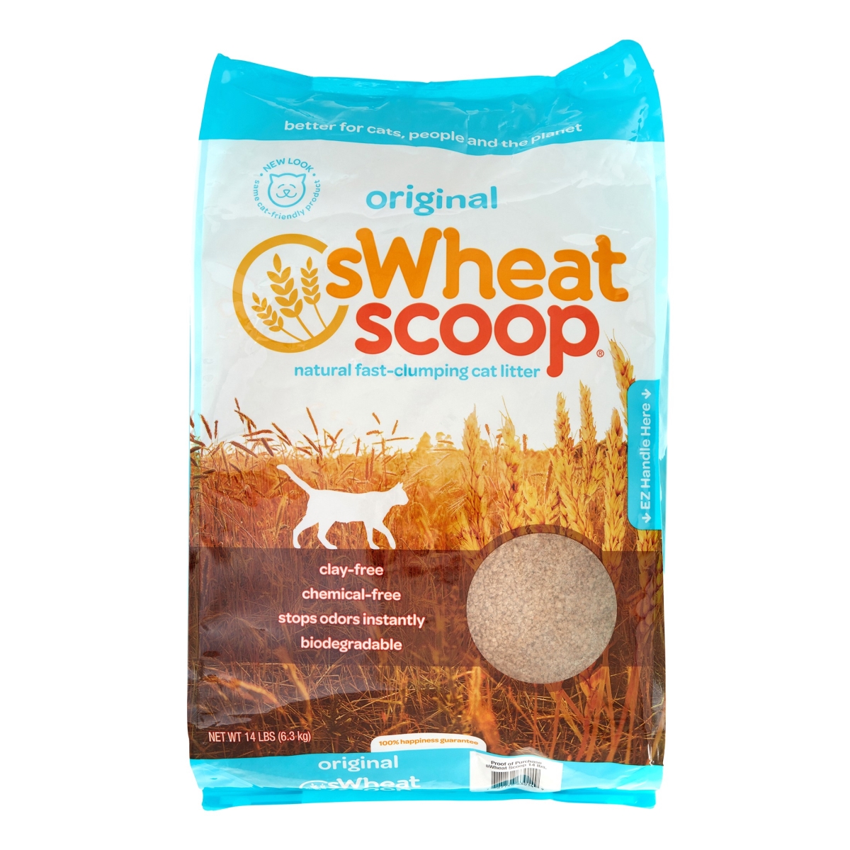 101984 14 lbs Original Natural Clumping Wheat Cat Litter