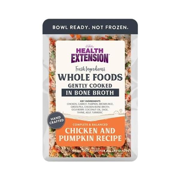 Picture of Health Extension Pet Care 100859 9 oz Gently Cooked Chicken & Pumpkin Dog Food Pouch - 5 Count