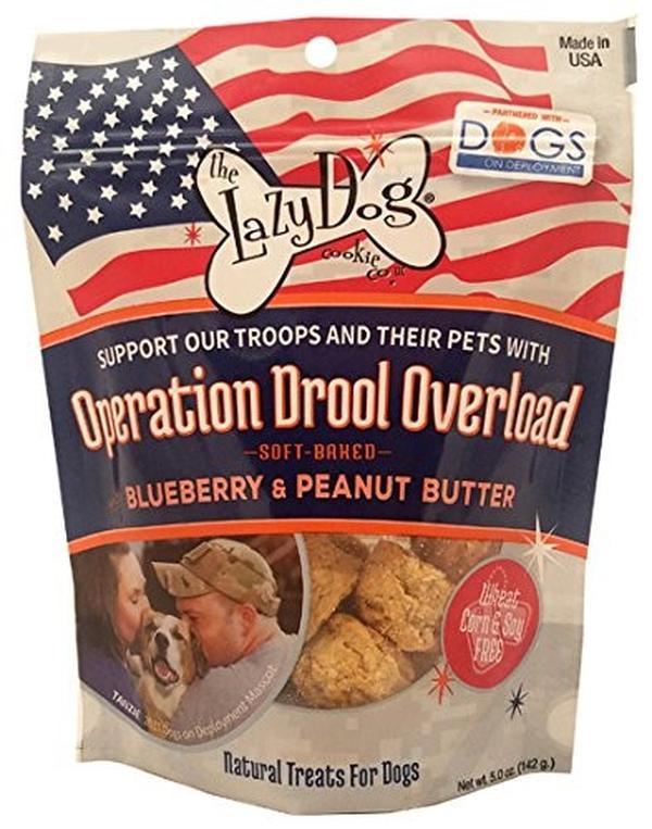 Picture of Lazy Dog Cookie 142009 5 oz Operation Drool Overload Soft Baked Blueberry & Peanut Butter Dog Treat