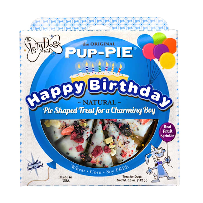 Picture of Lazy Dog Cookie 100929 5 oz The Original Pup-Pie Happy Birthday Pie Shaped Dog Treat