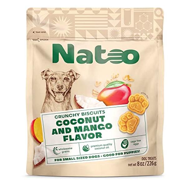 Picture of Premier Pet USA 850127 8 oz Natoo Coconut & Mango Biscuits for Dogs - 10 Count