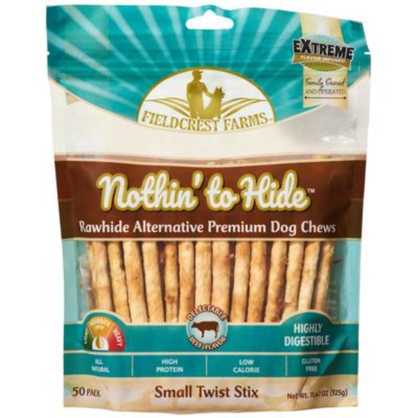 Picture of Ethical Products 774421 Nothing to Hide Twist Stix Dog Chews - Pack of 50