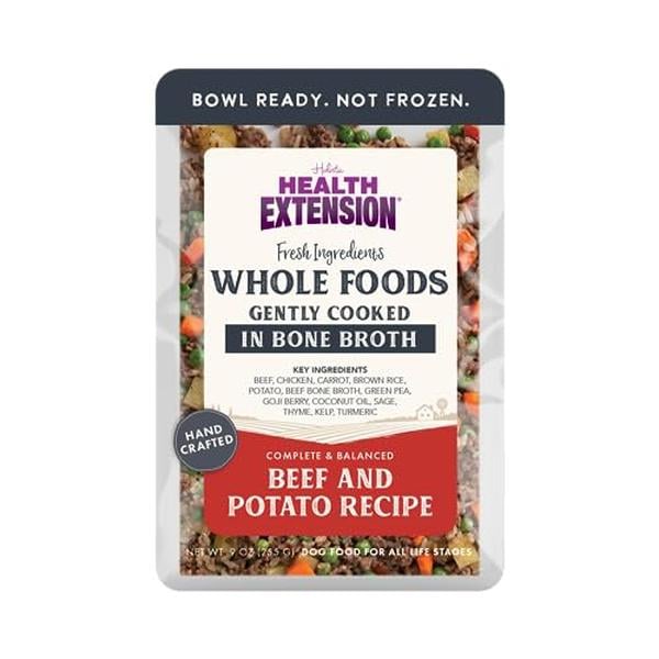 Picture of Health Extension Pet Care 100860 9 oz Beef & Potato Gently Cooked Dog Food Pouch - 5 Count