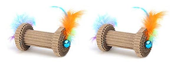 Picture of Ware Manufacturing 911518 Corrugate Barbell Roller Cat Toy