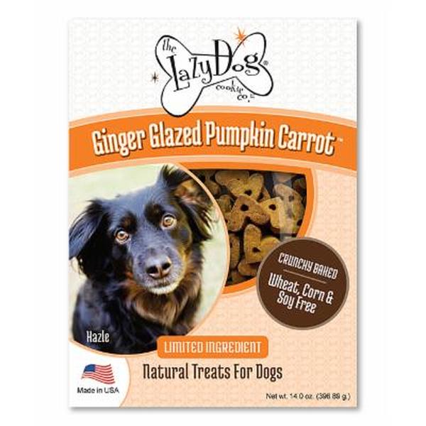 Picture of Lazy Dog Cookie 142022 14 oz Ginger Glazed Pumpkin Carrot Dog Treat