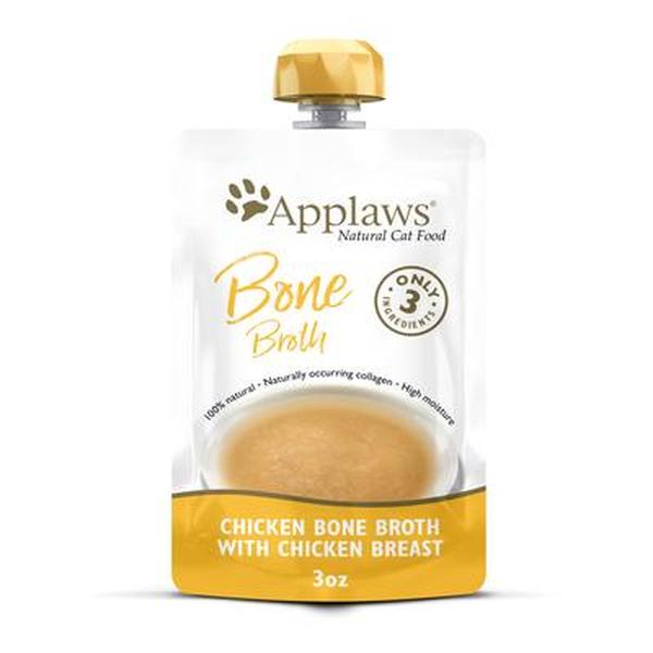 Picture of Applaws & MPM Products USA 103355 3 oz Chicken Broth with Chicken Breast Bone Broth Wet Cat Food - 12 Count