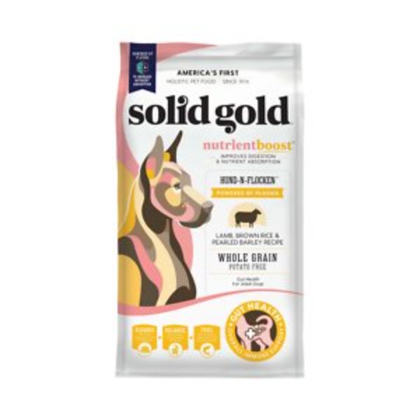 Picture of Solid Gold Pet 937228 24 lbs Hund N Flocken Lamb&#44; Brown Rice & Pearled Barley Holistic Potato Free Dry Adult Dog Food